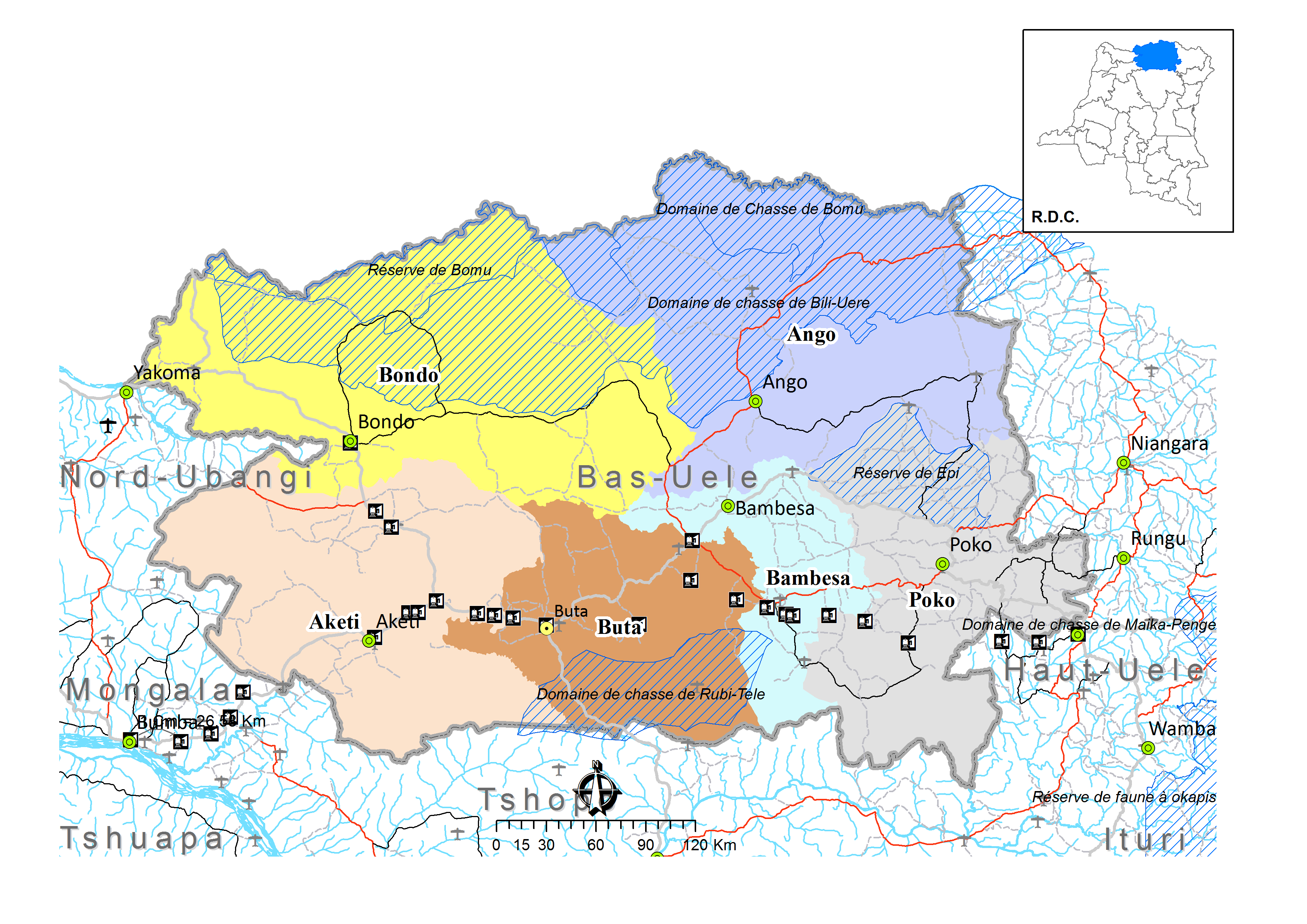 Voici les 145 Territoires de la République Démocratique du congo, RDC